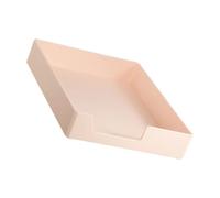 Bac à documents de bureau empilable avec ouverture sur le devant pour tri des lettres sur les tables d'étude et les étagères, disposition de rangement empilable