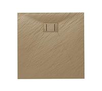 Bac à douche 90x90x2,6 CM Carré Tortourelle Effet Pierre mod. Blend