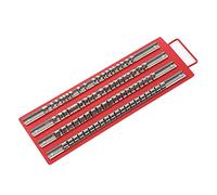 Bac à douille en acier de service avec 4 pouces 3 8 pouces et supports de douille de 2 pouces Rangement sécurisé pour SAE et Boîte à outils de réparation automatique SAE avec des
