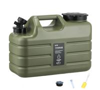 Bac à eau d'extérieur de grande capacité de 11 L avec robinet amovible sans fuite pour camping, pêche, pique-nique, randonnée