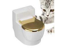 Bac À Eau - Distributeur Surélevé en Forme de Toilette Anti-Renversement,Fontaine pour Chat en Acier Inoxydable avec Base Antidérapante | Chien De Petite Taille Maison Intérieur Salon