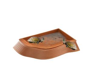 Bac à eau pour tortue - Assiette avec nourriture et eau pour reptiles - Régime résistant pour terrarium - Accessoire tortue de lézard - Décoration intérieure en plein air - Vivarium