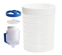 Bac à feuilles de piscine - Filtre réutilisable de 15,2 cm | Accessoire de nettoyage de piscine en PVC | Panier collecteur de feuilles de grande capacité pour enlever les débris dans les maisons