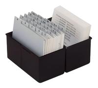 HAN Organiseur de bureau 975-13 - 500 fiches A5 - Noir
