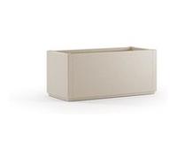 Bac a fleur Ethica rectangulaire 80 cm craie Blanc G