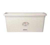 Bac A Fleur Rectangulaire Natural - 66l - 80 Cm - Plastique - Blanc Blanc
