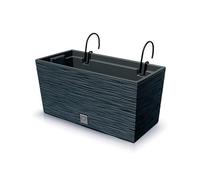 Bac à fleurs 2en1 - Prosperplast - Furu Case - 39,5x18,5x19,5 cm - 8L - Anthracite