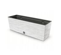 Prosperplast Pot de fleurs FURU avec réserve d'eau 12 L blanc