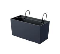 Bac à fleurs avec crochets et insert Prosperplast Urbi Case W DUC400W-S449 - anthracite mat
