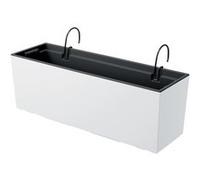 Bac à fleurs avec crochets et insert Prosperplast Urbi Case W mat - blanc G