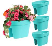 Bac À Fleurs - Botle - Lot De 3 - Turquoise - 39,5 Cm X 27 Cm - 12,3 L Multicolore