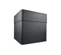 Bac à fleurs Carré 40 cm - EDA - CAREL - 26 L - Avec roulettes - Extérieur ou intérieur - 39 x 39 x H.39 cm - Gris Anthracite