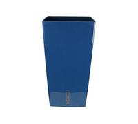Bac a fleurs carré RIVIERA EVA NEW HAUT - Plastique - 69x69 cm- Bleu