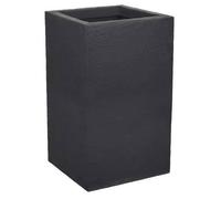 EDA Plastiques – Pot carré haut Graphit'up – 36 L – 29,5 x 29,5 x 49,5 cm – Gris anthracite