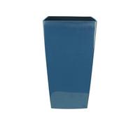 Bac a fleurs carré NUANCE - Plastique - L38xP38xH69 cm - Bleu