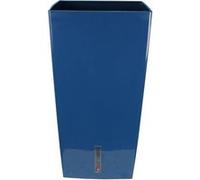 Bac a fleurs carré RIVIERA EVA NEW HAUT - Plastique - 69x69 cm- Bleu