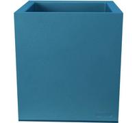 Bac a fleurs carré RIVIERA GRANIT - Plastique - 60x30 cm - Bleu