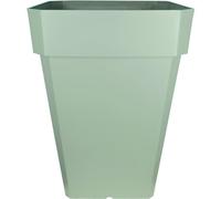 Bac a fleurs carré RIVIERA SOLEILLA - Plastique - Hauteur 53 cm - Blanc
