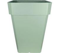 RiViERA - Bac à fleurs carré SOLEILLA - Plastique H53x39x39 cm - Vert argile