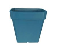 Bac à fleurs carré - RIVIERA - SOLEILLA - Plastique - 49x49x45 cm - Bleu