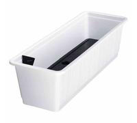 Bac À Fleurs D'IrriGation "Aqua-Green" 60Cm Blanc