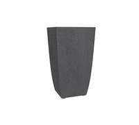 Bac a fleurs - DIVA BASALT - Gris anthracite - Carré haut - 42 L - 43,5 x 43,5 x H.78.2 cm - EDA - Bac intérieur amovible Gris G