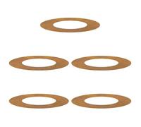 vidaXL Anneaux d'arbre plats 5 pcs Marron Ø40/70 cm – métal, design minimaliste