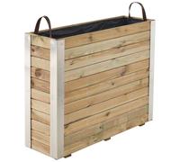Bac à fleurs en bois bambou l
