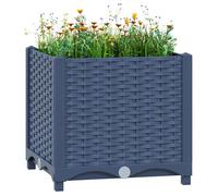 Bac à Fleurs et Légumes - Grande Capacité - Gris Lit surélevé 40x40x38cm Polypropylène CL6608979