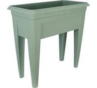 Bac à fleurs/culture/potagère - RIVIERA - IZIGARDEN 60 - 59,50x33x73,5 cm - 50% recyclé - Vert argile