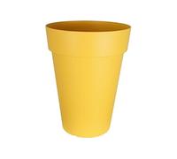 Bac à fleurs jaune en plastique SOLEILLA HAUT - Hauteur 66 cm