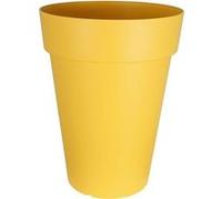 Bac à fleurs jaune en plastique SOLEILLA HAUT - Hauteur 66 cm Jaune G