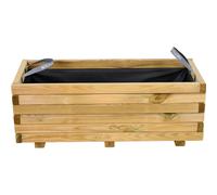 Bac À Fleurs Moderne Taunus Pour Balcon 90 90x40x35CM En Bois De Pin