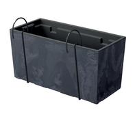 Urbi Case Beton Effet W Pot, Dimensions (mm) 395x185x195, couleur anthracite