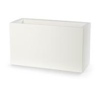 Bac à Fleurs Rectangulaire Blanc - IDRALITE - Schio Cassa - 79x30 cm - 30 cm - Capacité 51 L