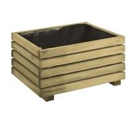 Bac à fleurs rectangulaire - JARDIPOLYS - KÜB 40 - 17L - Pin sylvestre traité - Beige