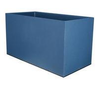 Bac a fleurs rectangulaire RIVIERA GRANIT - Plastique - 80x40 cm - Bleu Bleu G