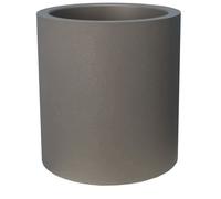 Riviera - Pot en plastique rond aspect granit 40 cm gris Gris G