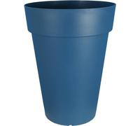 Bac a fleurs RIVIERA SOLEILLA - Plastique - Hauteur 66 cm - Bleu