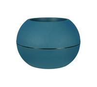 Bac a fleurs rond GRANIT BOULE - Plastique - Diametre 50 cm - Bleu