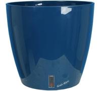 Bac A Fleurs Rond Riviera Eva New - Plastique - Diametre 46 Cm - Bleu Bleu