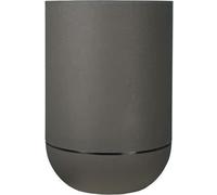 Bac a fleurs rond RIVIERA GRANIT TULIPE - Plastique - Diametre 50 cm - Gris