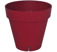 Bac à fleurs rond RIVIERA LOFT - Plastique - Diamètre 30 cm - Rouge