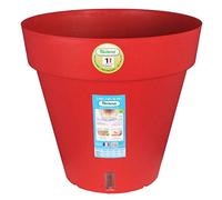 Bac a fleurs rond RIVIERA LOFT - Plastique - Diametre 40 cm - Rouge