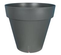 Bac à fleurs rond RIVIERA LOFT - Plastique - Diamètre 60 cm - Gris