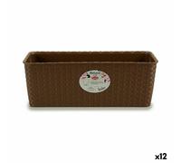 Bac à fleurs Stefanplast Beige plastique 39 x 13,5 x 15,5 cm (12 pièces)