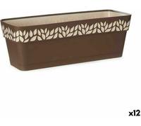 Bac à fleurs Stefanplast Cloe Marron plastique 49,5 x 17 x 19 cm (12 pièces)