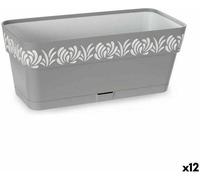 Bac à fleurs Stefanplast Gaia gris plastique 13,3 x 12,3 x 29,3 cm (12 pièces)