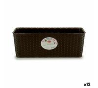 Bac à fleurs Stefanplast plastique 39 x 13,5 x 15,5 cm (12 pièces)