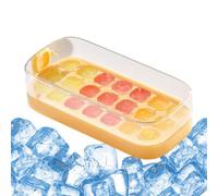 Bac à glace avec couvercle | Plateau en silicone pour glaçons 21 compartiments pour congélateur | Moule alimentaire flexible pour boissons réfrigérateur maison